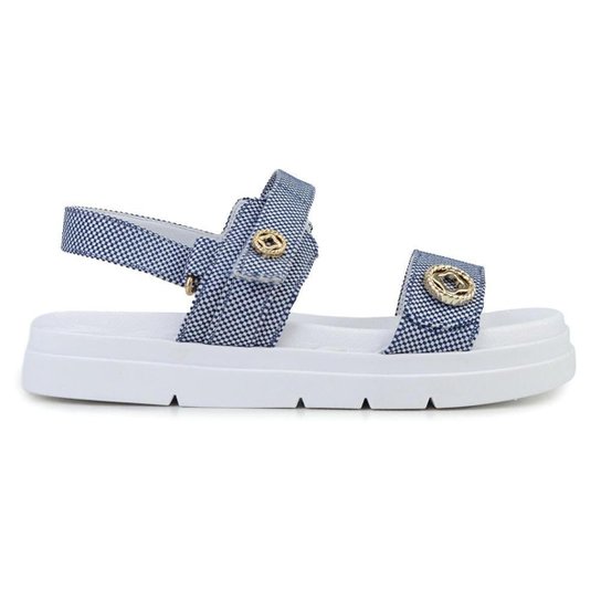 Papete Feminino Bebecê Branco e Azul - T2210