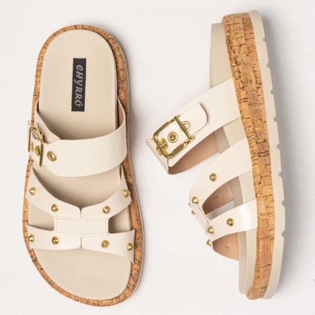 Papete Sandália Feminina Flatform Tendência Moda Blogueira Confortável e Estilosa