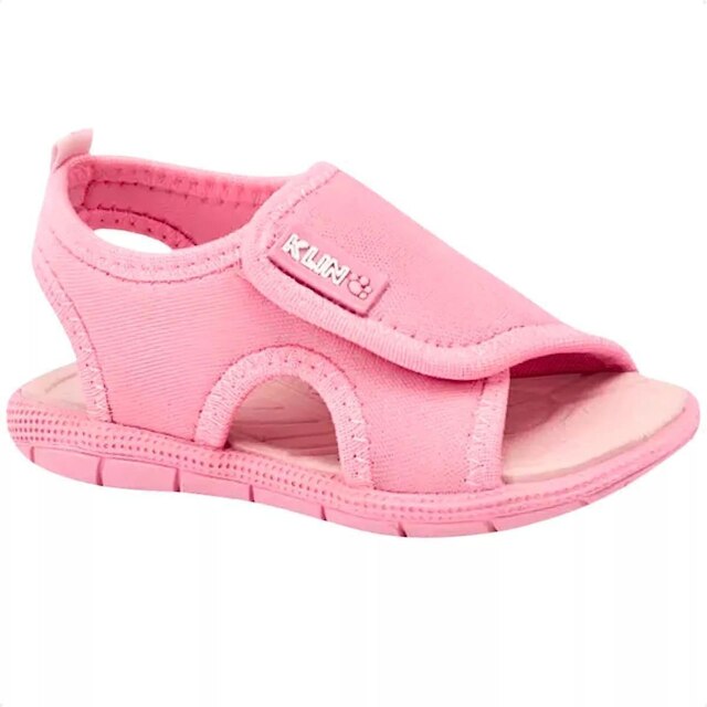Papete Sandália Infantil Klin Tic Tac Tira Autocolante Rosa | Zattini