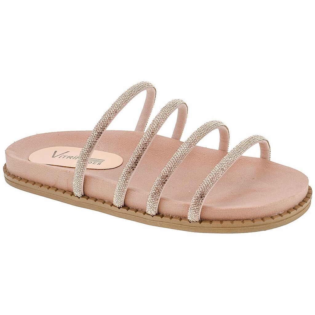 Papete Vitrine Shoes Flatform Brilho Strass Feminina