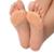 PAR MEIA PALMILHA ORTOPÉDICA PROTETOR PARA OS PÉS ALMOFADA SILICONE GEL TIPTOE - Bege