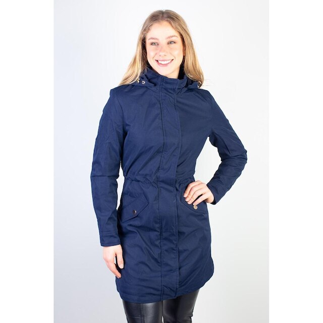 Parka feminina impermeável com capuz removível 84176