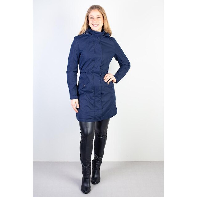 Parka feminina impermeável com capuz removível 84176