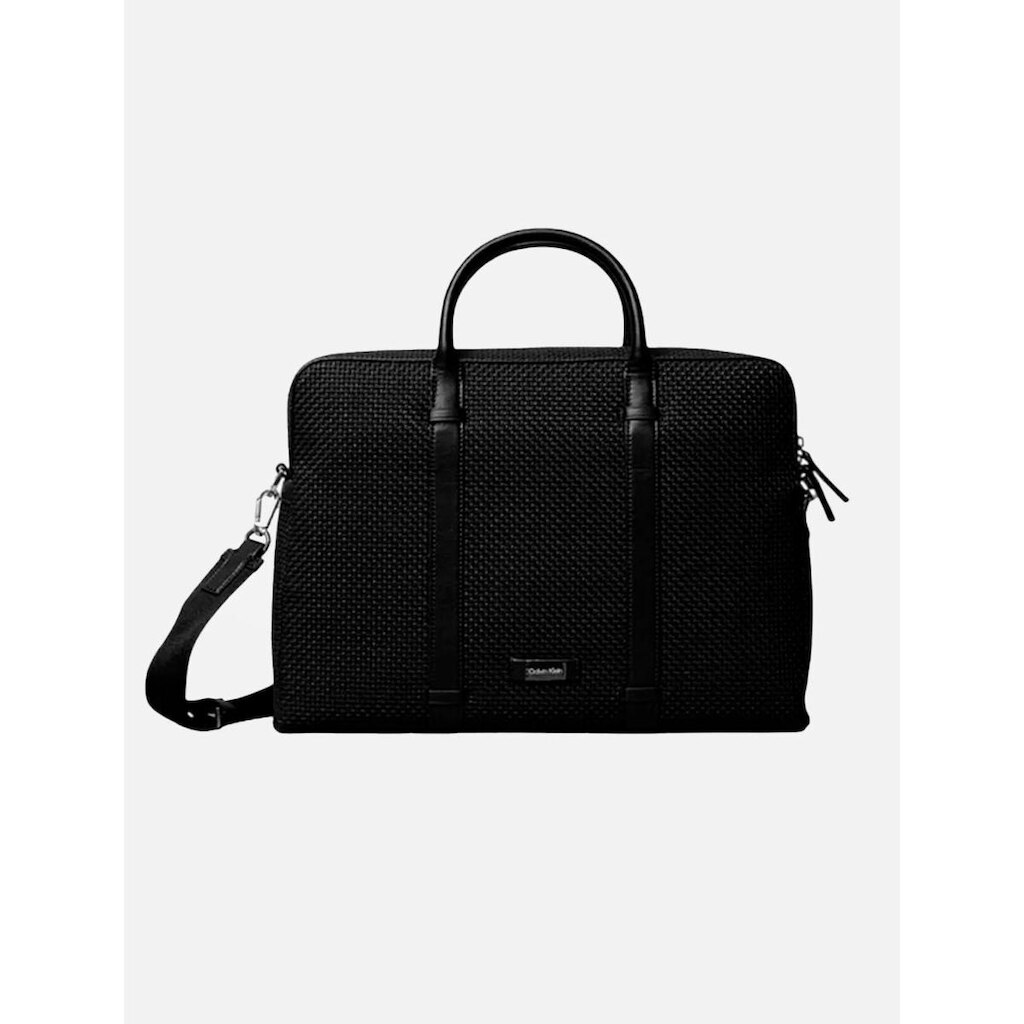 Pasta Calvin Klein Notebook Relevo Alça Removível Preta