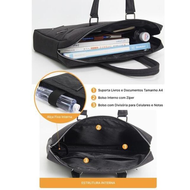 PASTA EXECUTIVA PARA NOTEBOOK BOLSA DE VIAGEM SLIM TRAVEL CLASSIC