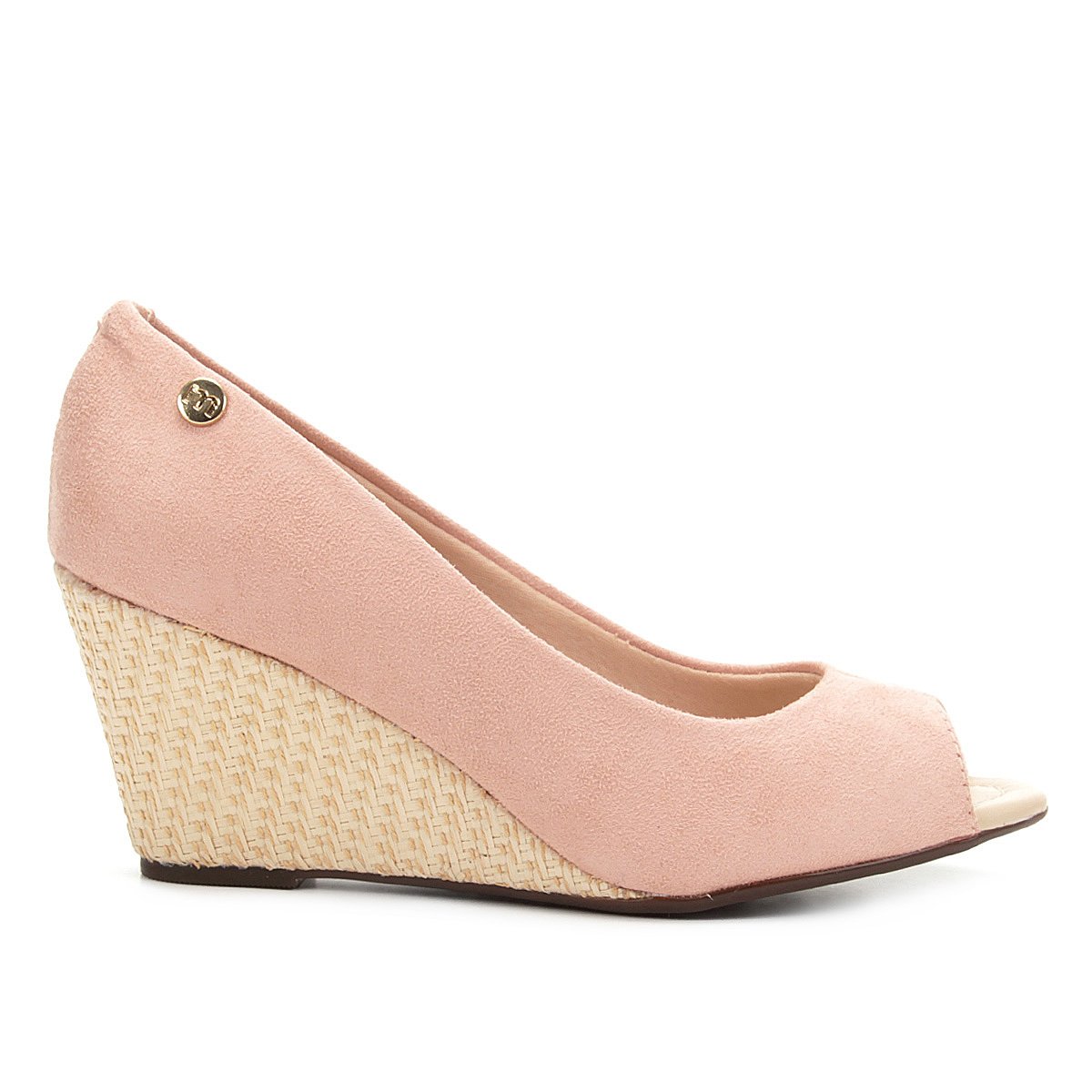 peep toe anabela moleca