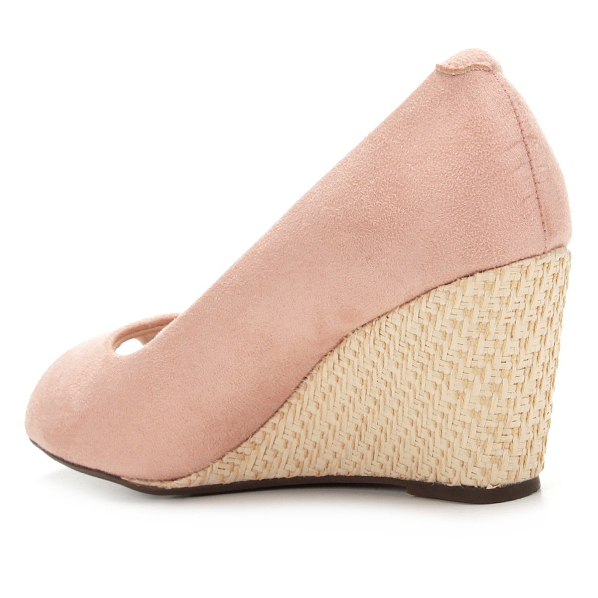 peep toe anabela moleca