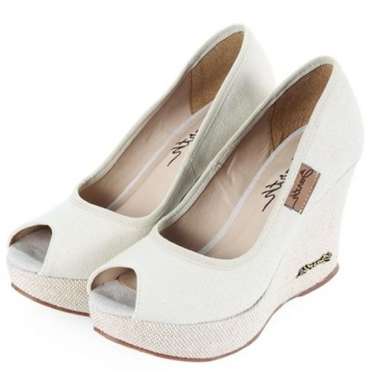 Peep Toe Barth Shoes Land - Off White