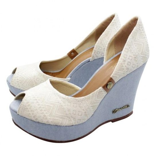 Peep Toe Barth Shoes - Off White