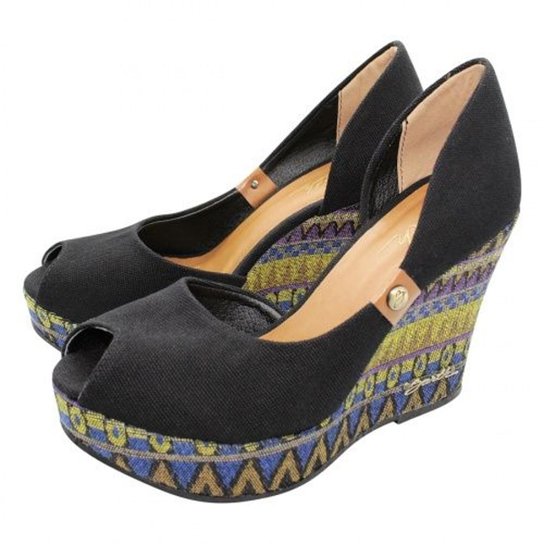 Peep Toe Barth Shoes - Preto