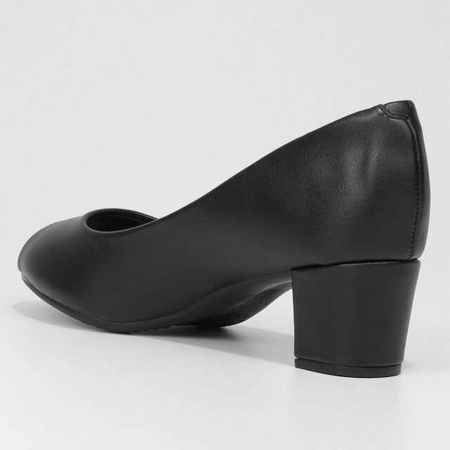 Peep Toe Beira Rio Salto Bloco Baixo