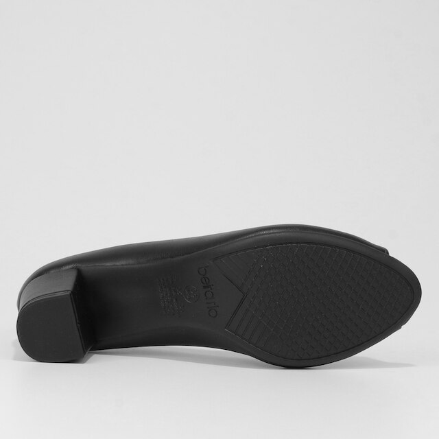 Peep Toe Beira Rio Salto Bloco Baixo