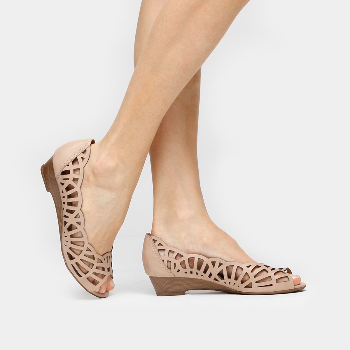 peep toe bottero anabela