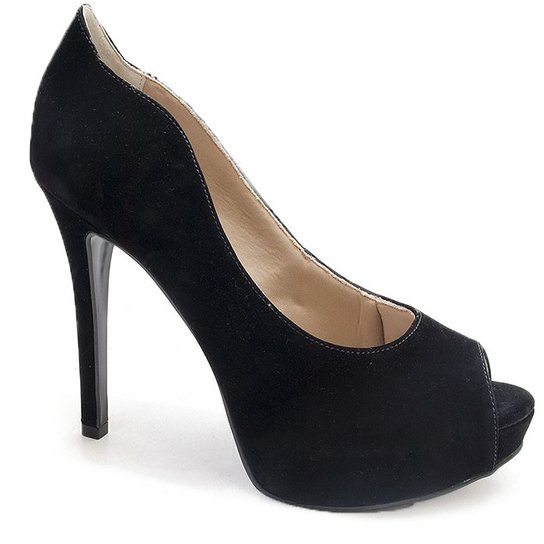 Peep Toe Feminino Sapato Show - Preto