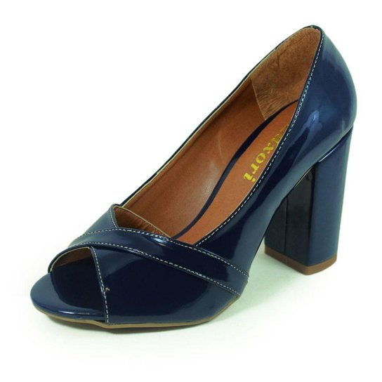 Peep Toe Luiza Sobreira Feminino - Azul