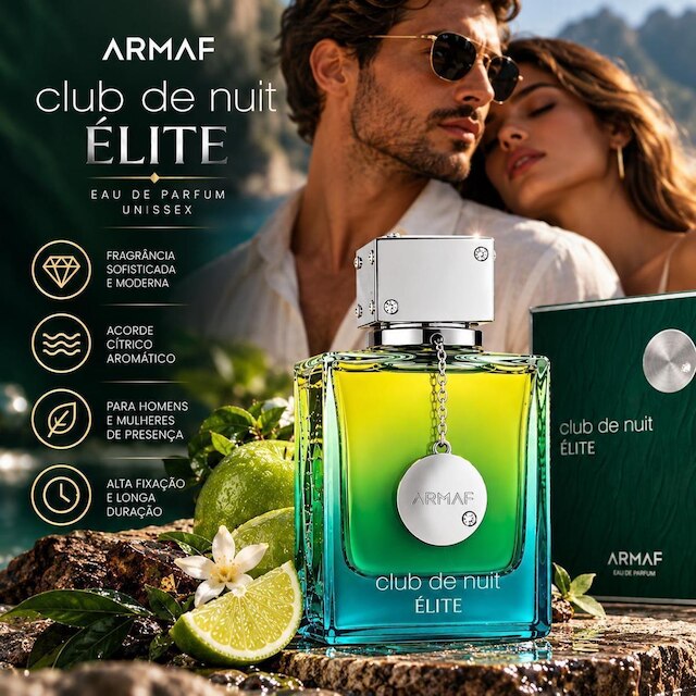 Perfume Árabe Club de Nuit Elite Armaf Eau de Parfum Unissex 105ml
