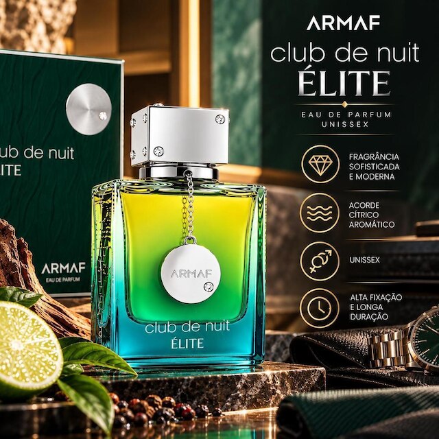 Perfume Árabe Club de Nuit Elite Armaf Eau de Parfum Unissex 105ml
