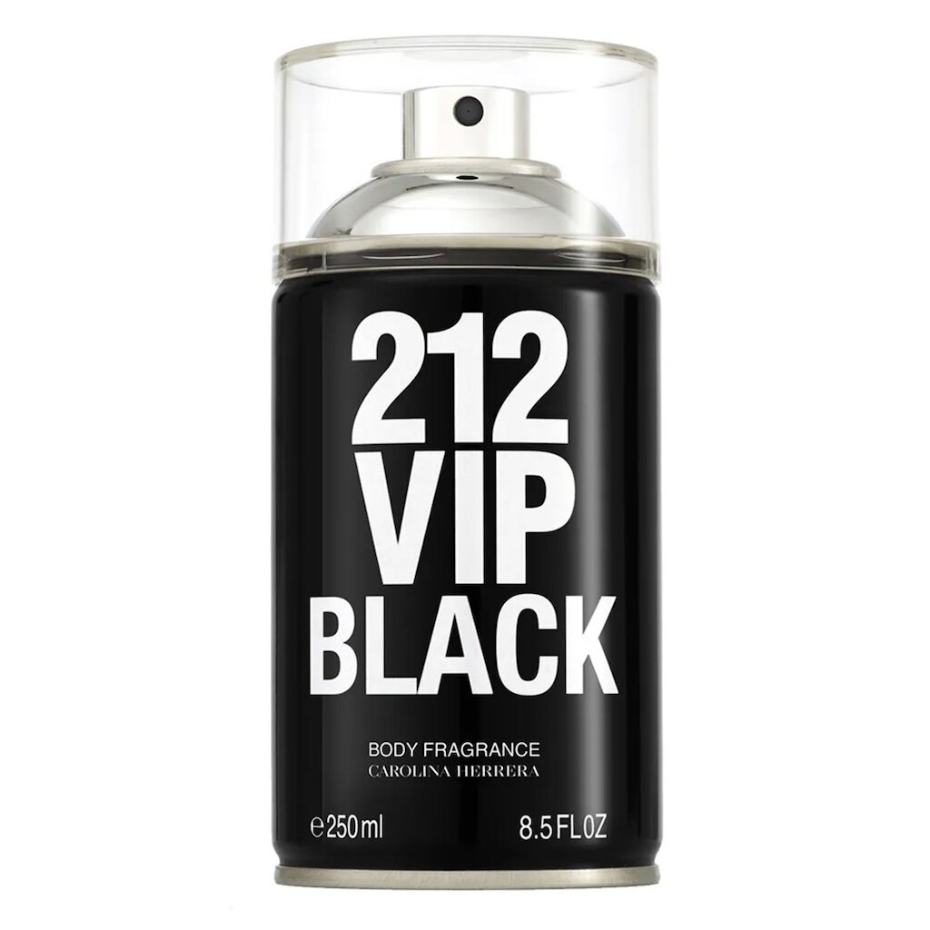 Perfume Carolina Herrera 212 Vip Men Black Body Spray Masculino 250ml