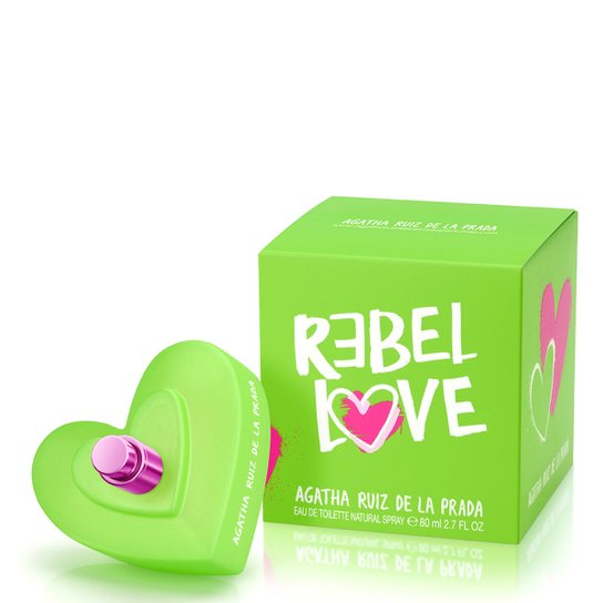 Perfume Feminino Rebel Love Agatha Ruiz de La Prada Eau de Toilette 80ml - Incolor