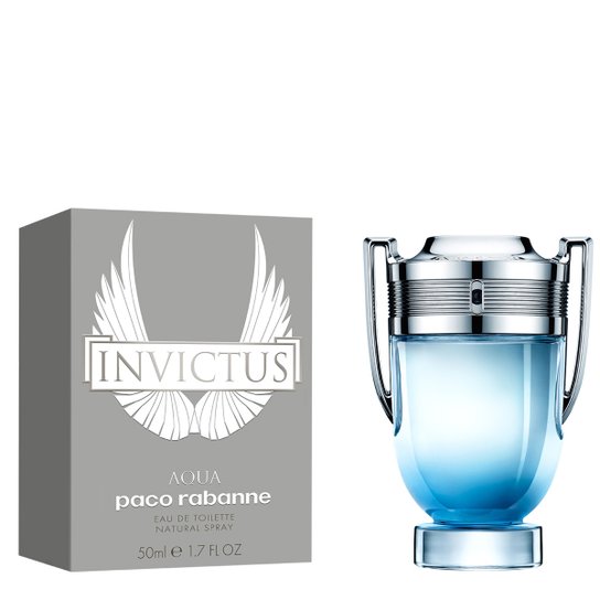 Perfume Masculino Invictus Aqua Paco Rabanne Eau de Toilette 50ml - Incolor