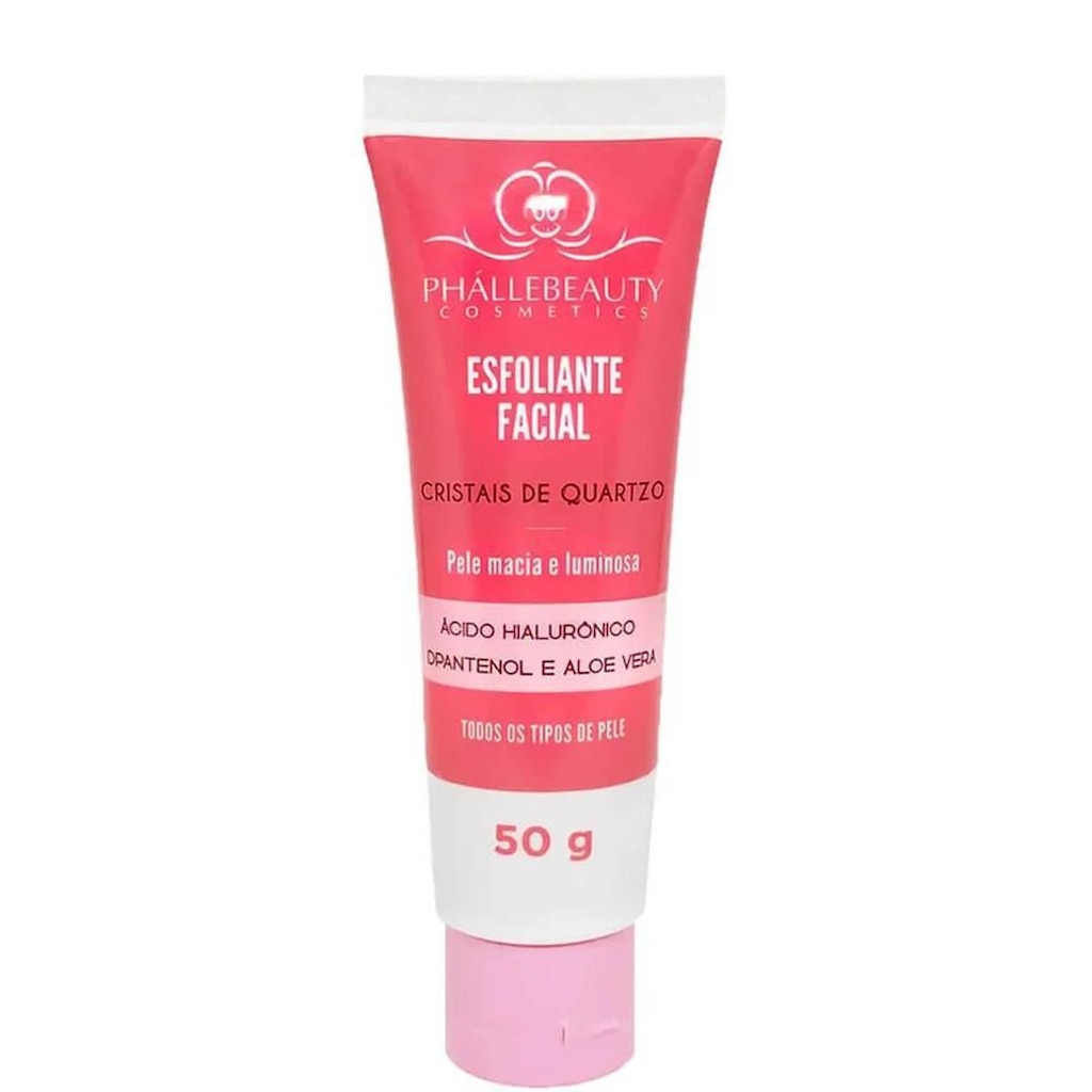 Phállebeauty - Esfoliante Facial Cristais de Quartzo com Ácido Hialurônico 50g