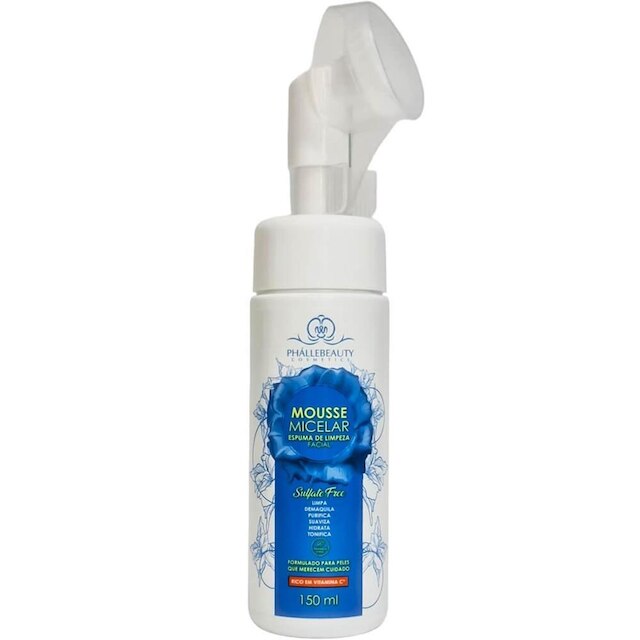 Phállebeauty - Mousse Micelar Espuma de Limpeza Facial 150ml