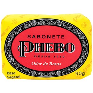 Phebo Sabonete em Barra de Glicerina Odor de Rosas 90g