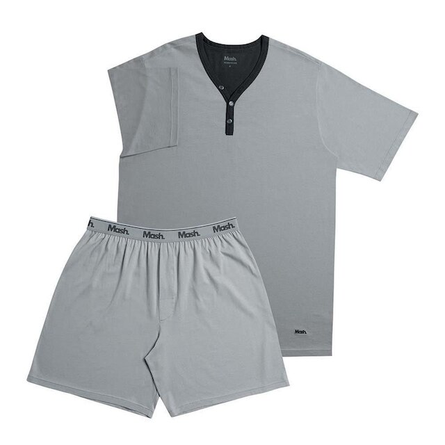 Pijama Algodão Curto Gola V Mash 811.53