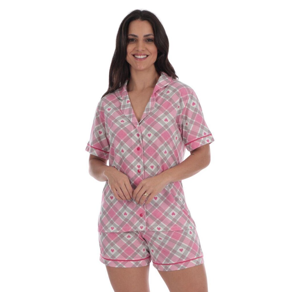 Pijama Americano Feminino Algodão Victory