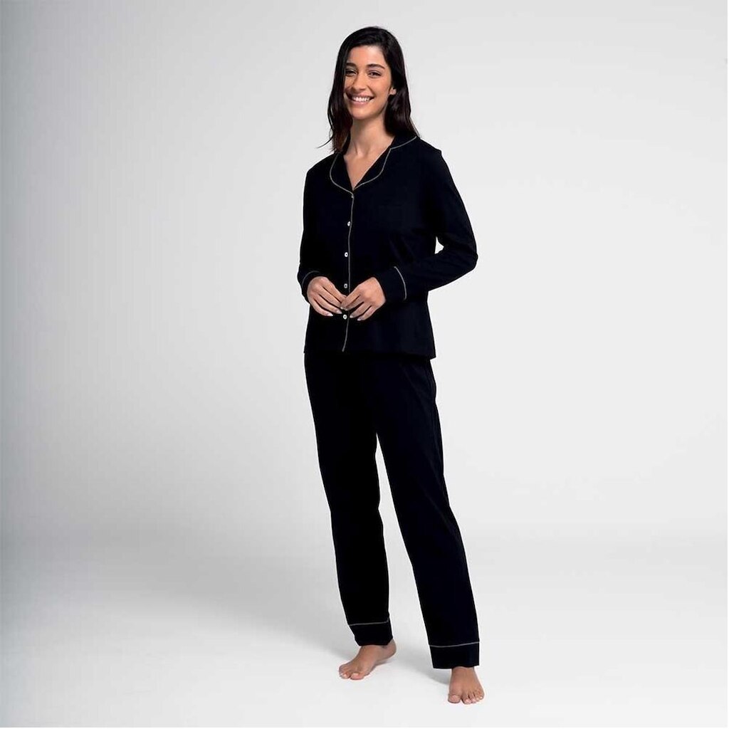 Pijama Americano Manga Longa Algodão She