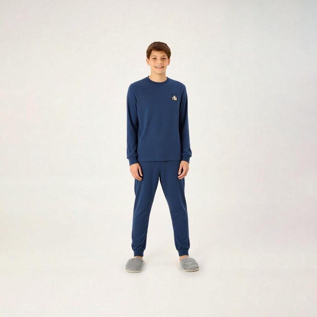 Pijama Azul Juvenil Pulla Bulla Menino - 200982-1316