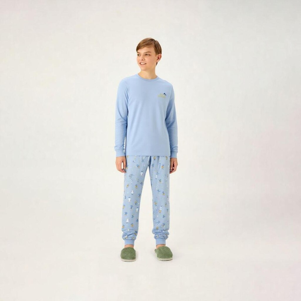 Pijama Azul Juvenil Pulla Bulla Menino - 200983-904