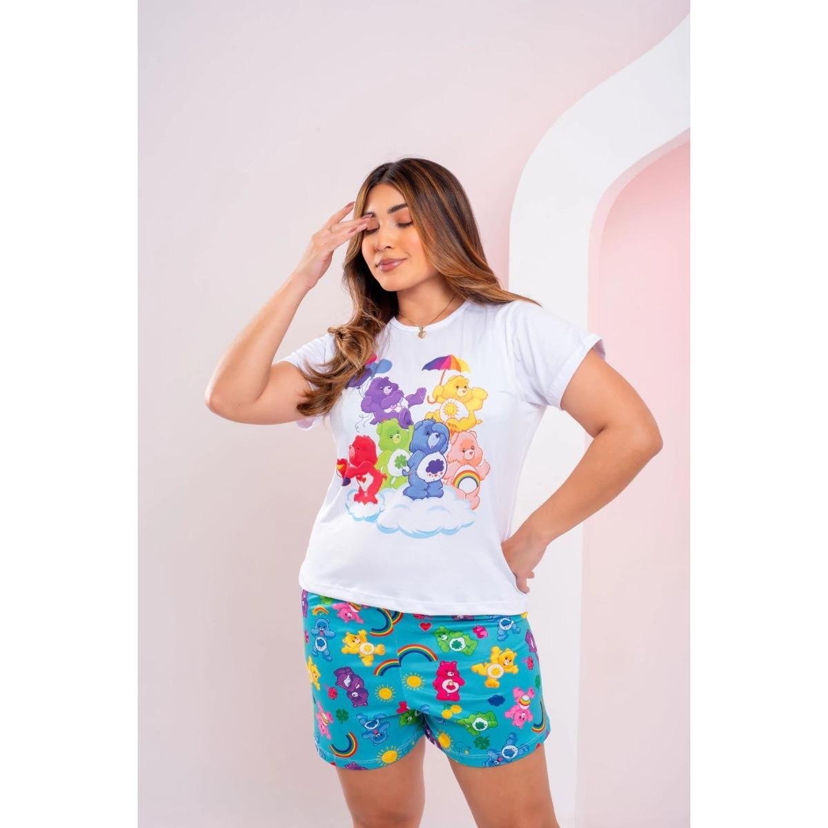 Pijama Baby Doll Manga Curta Personagens Ursinhos Carinhosos Menor preço em Pijama Baby Doll Manga Curta Personagens Ursinhos Carinhosos
