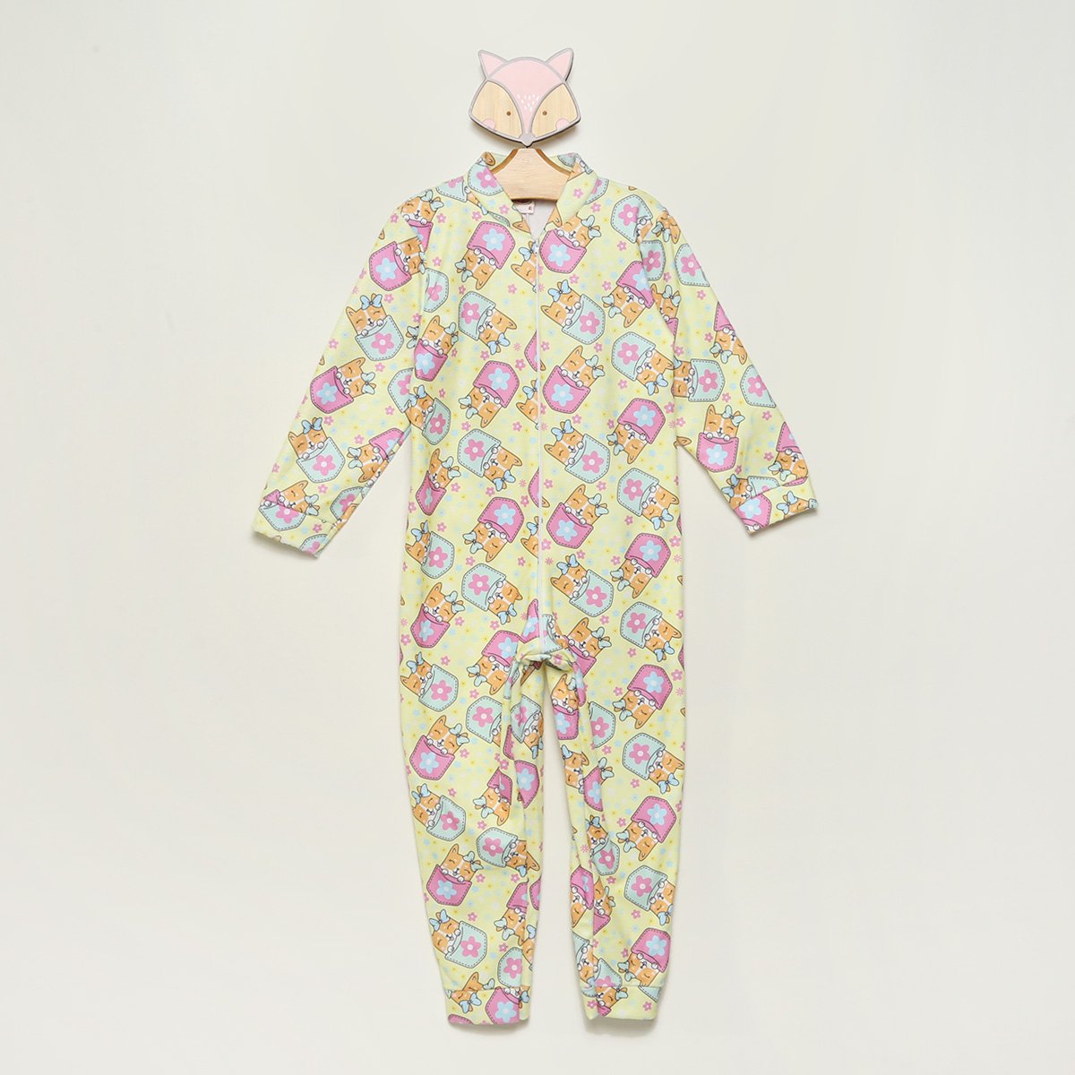 Pijama Bebê Duzizo Macacão Soft Estampado - Amarelo Menor preço em Pijama Bebê Duzizo Macacão Soft Estampado - Amarelo