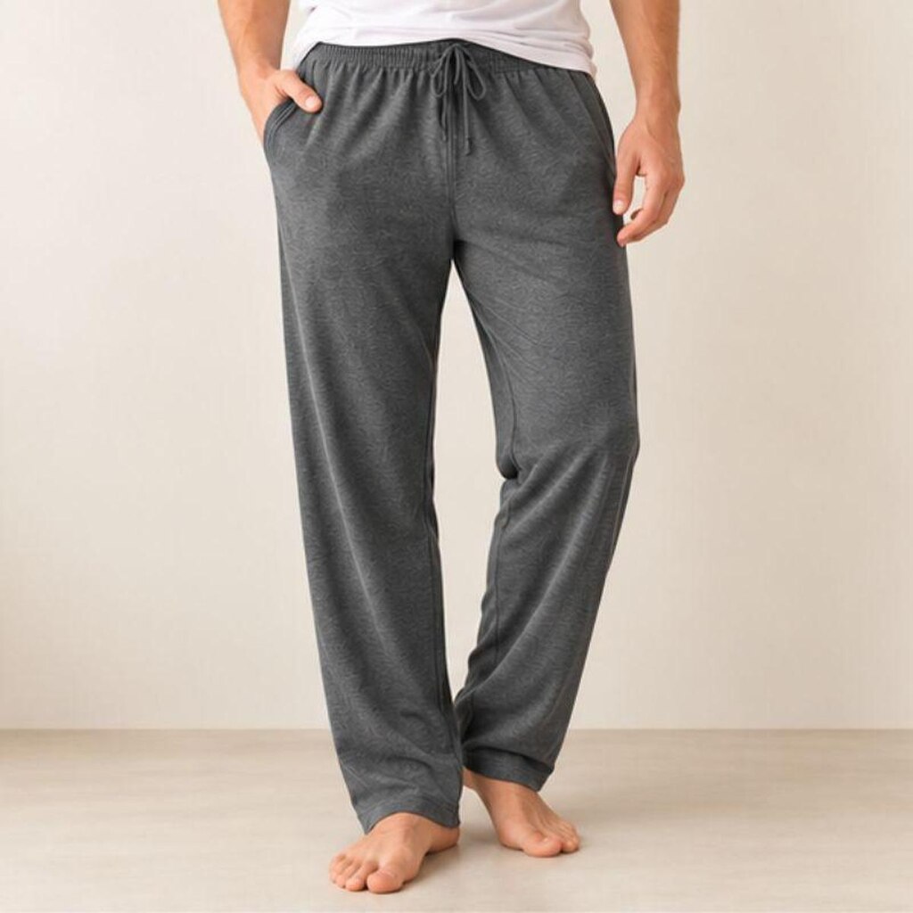 Pijama Calça Moletom Para Dormir Masculino Slim Fitness