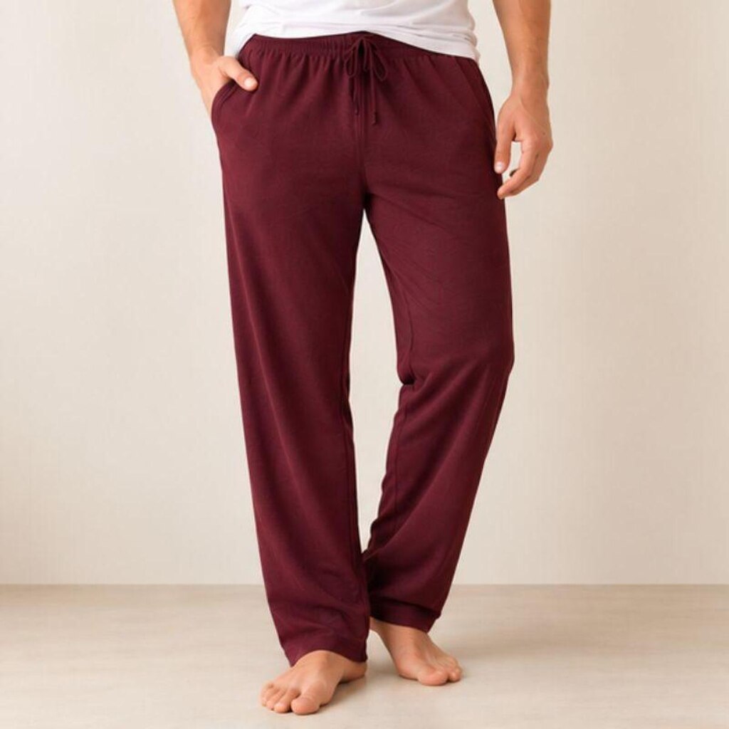 Pijama Calça Moletom Para Dormir Masculino Slim Fitness