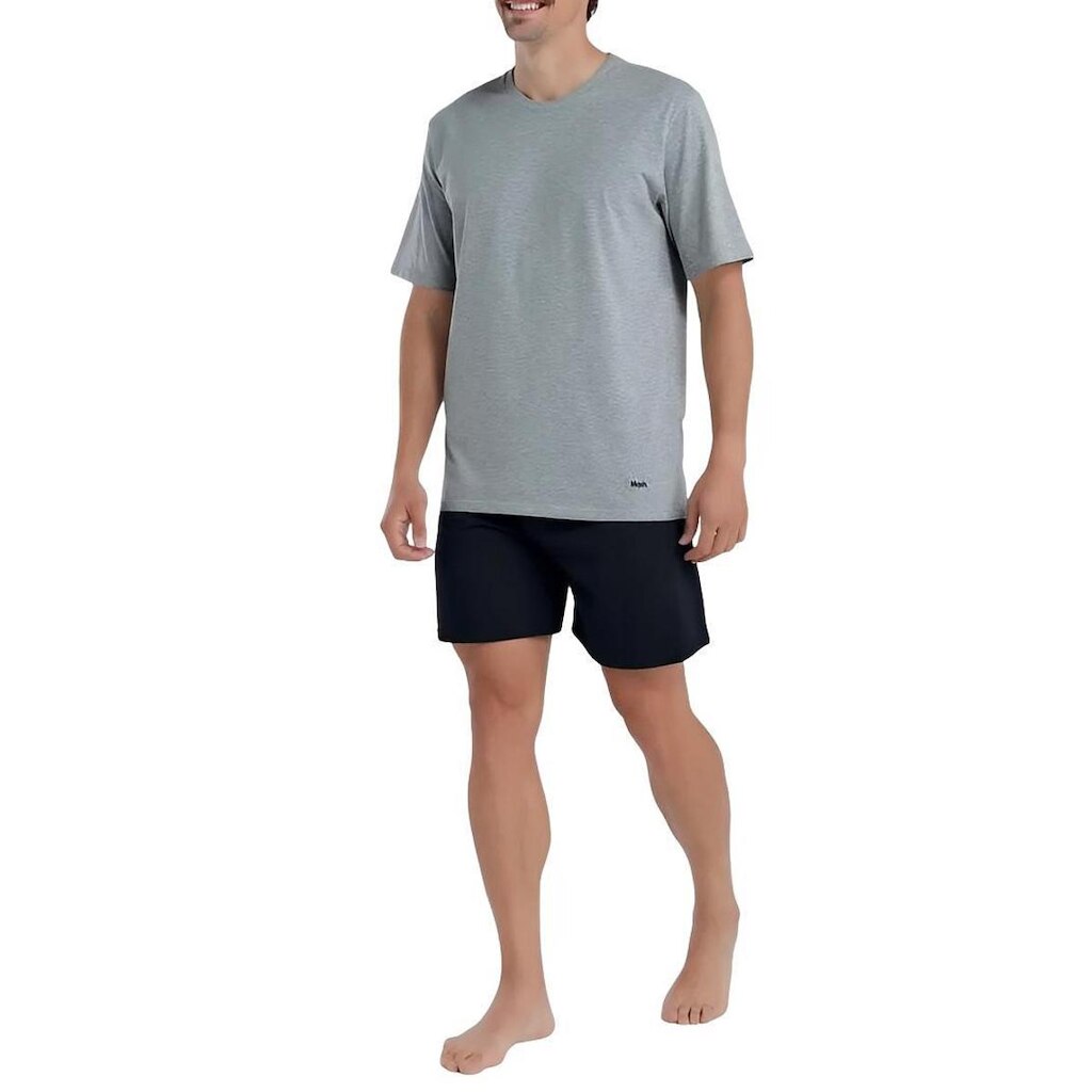 Pijama Curto Algodão Gola Careca Mash