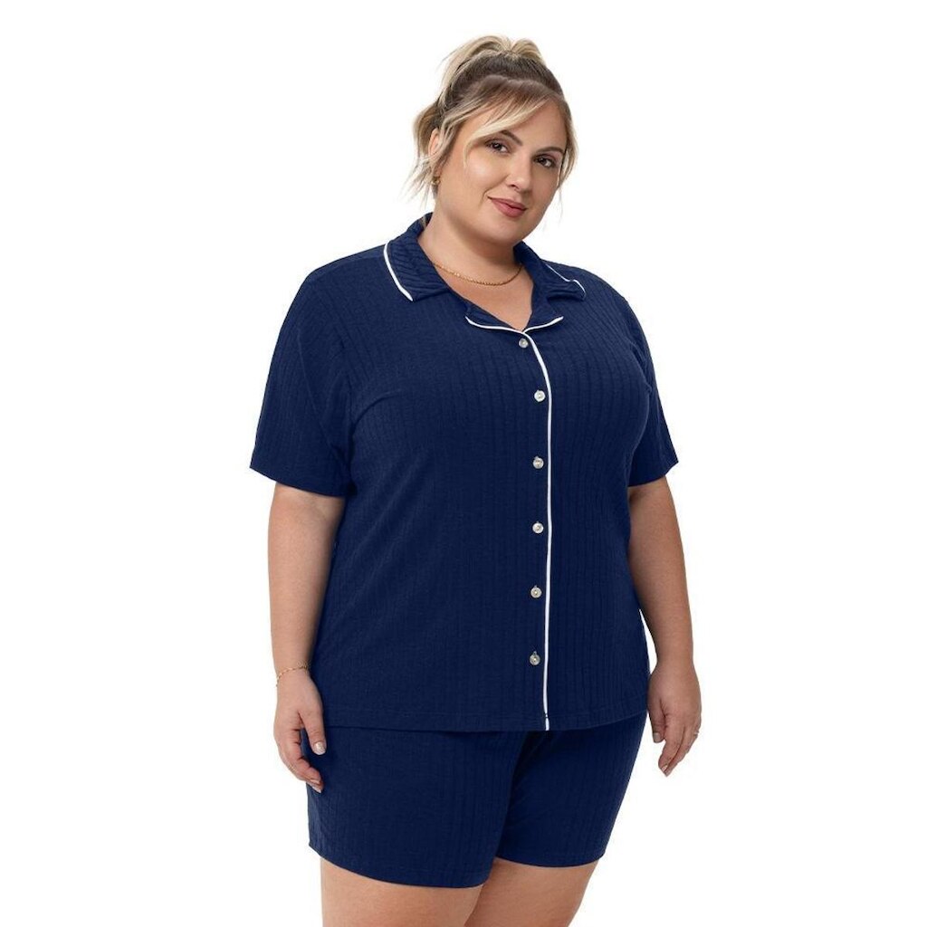 PIJAMA CURTO COM BOTOES ZEE RUCCI FEMININO REF:ZR3203047