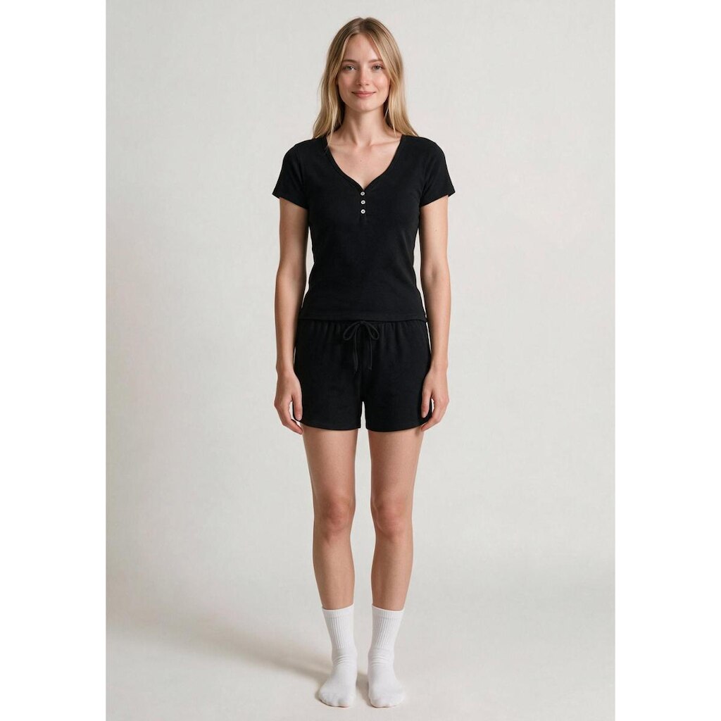 Pijama Curto Feminino Em Malha