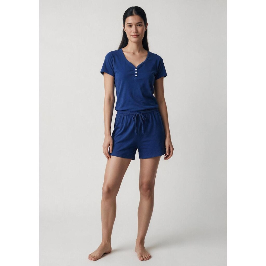 Pijama Curto Feminino Em Malha