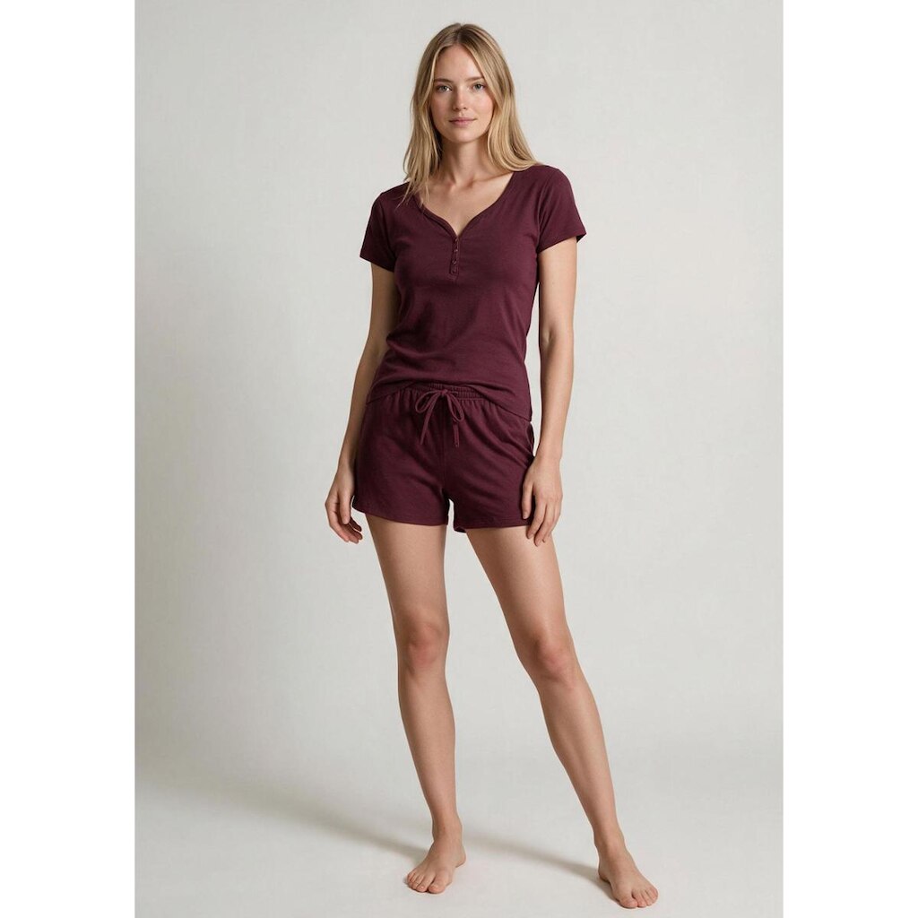 Pijama Curto Feminino Em Malha