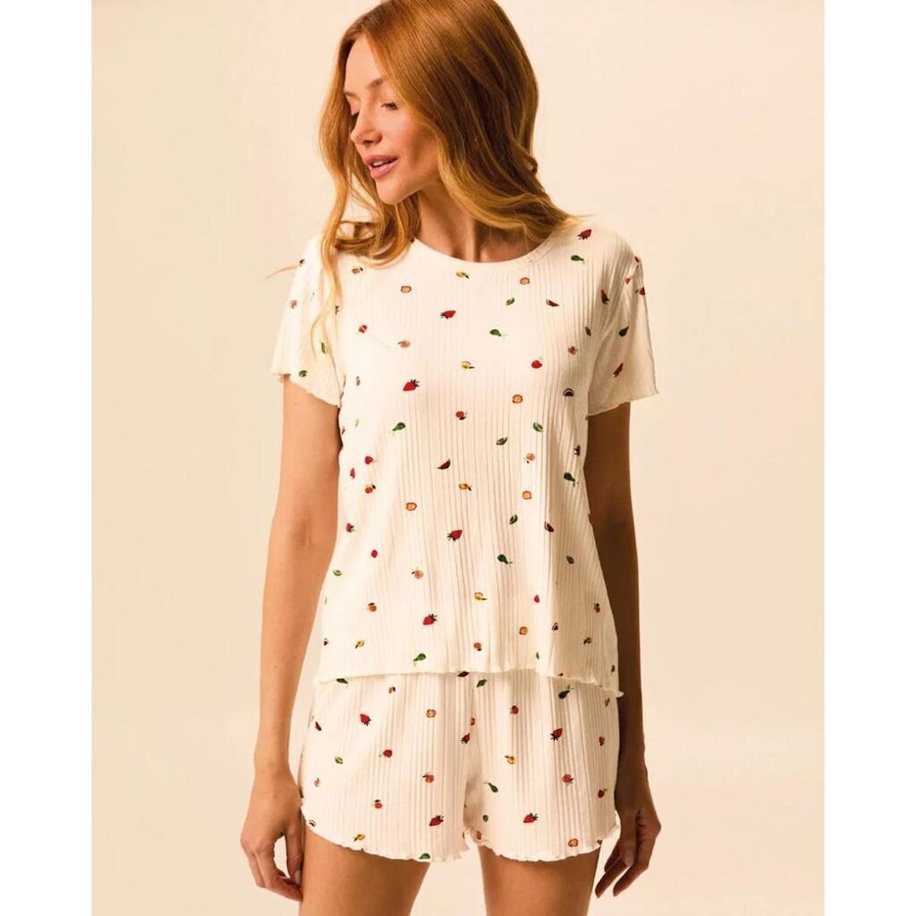 Pijama Curto Feminino Viscose Canelada Malwee Ref. 138942