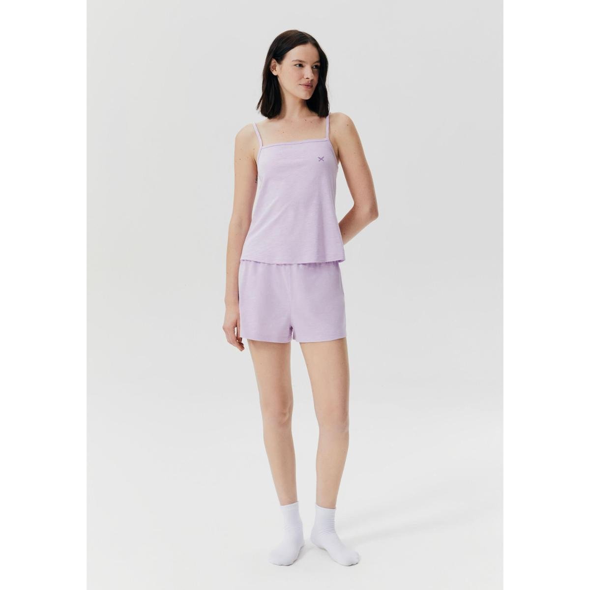 Pijama Curto Hering Flamê Com Bordado Feminino Menor preço em Pijama Curto Hering Flamê Com Bordado Feminino