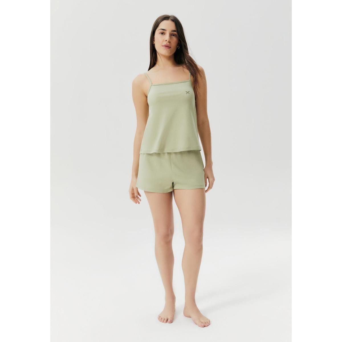 Pijama Curto Hering Flamê Com Bordado Feminino Menor preço em Pijama Curto Hering Flamê Com Bordado Feminino