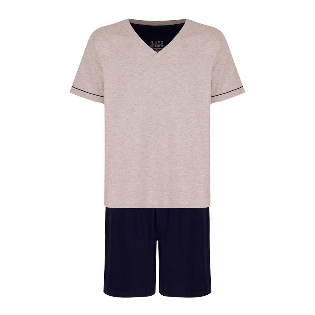 Pijama Curto Infantil Lupo 20000-002 Gola V Algodão T. 04/16