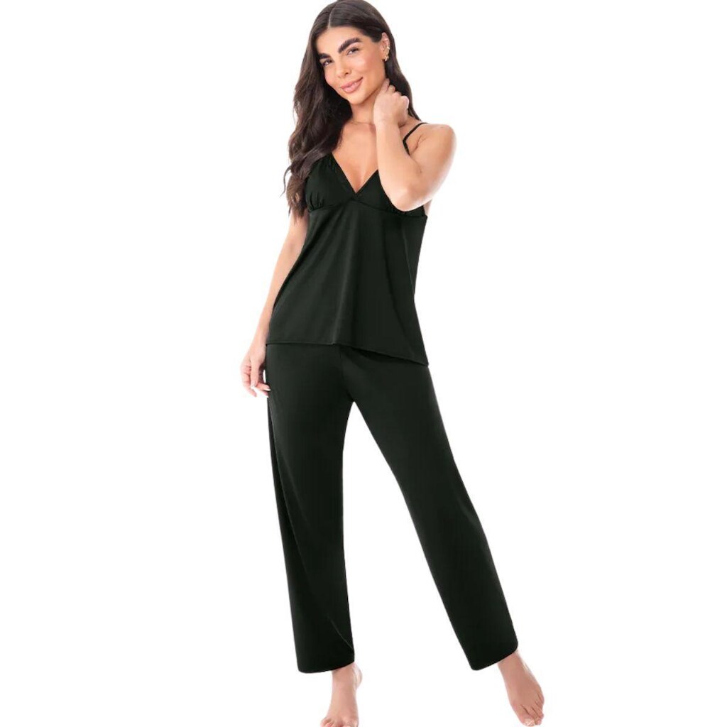 Pijama De Alça Com Calça Zee Rucci