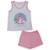 Pijama Feminino Adulto Estampa Unicórnio - Branco