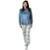 PIJAMA FEMININO ADULTO FLEECE INVERNO P ao PLUS SIZE QUENTINHO PARA O FRIO ULTRA SOFT PLUSH LONGO - Azul
