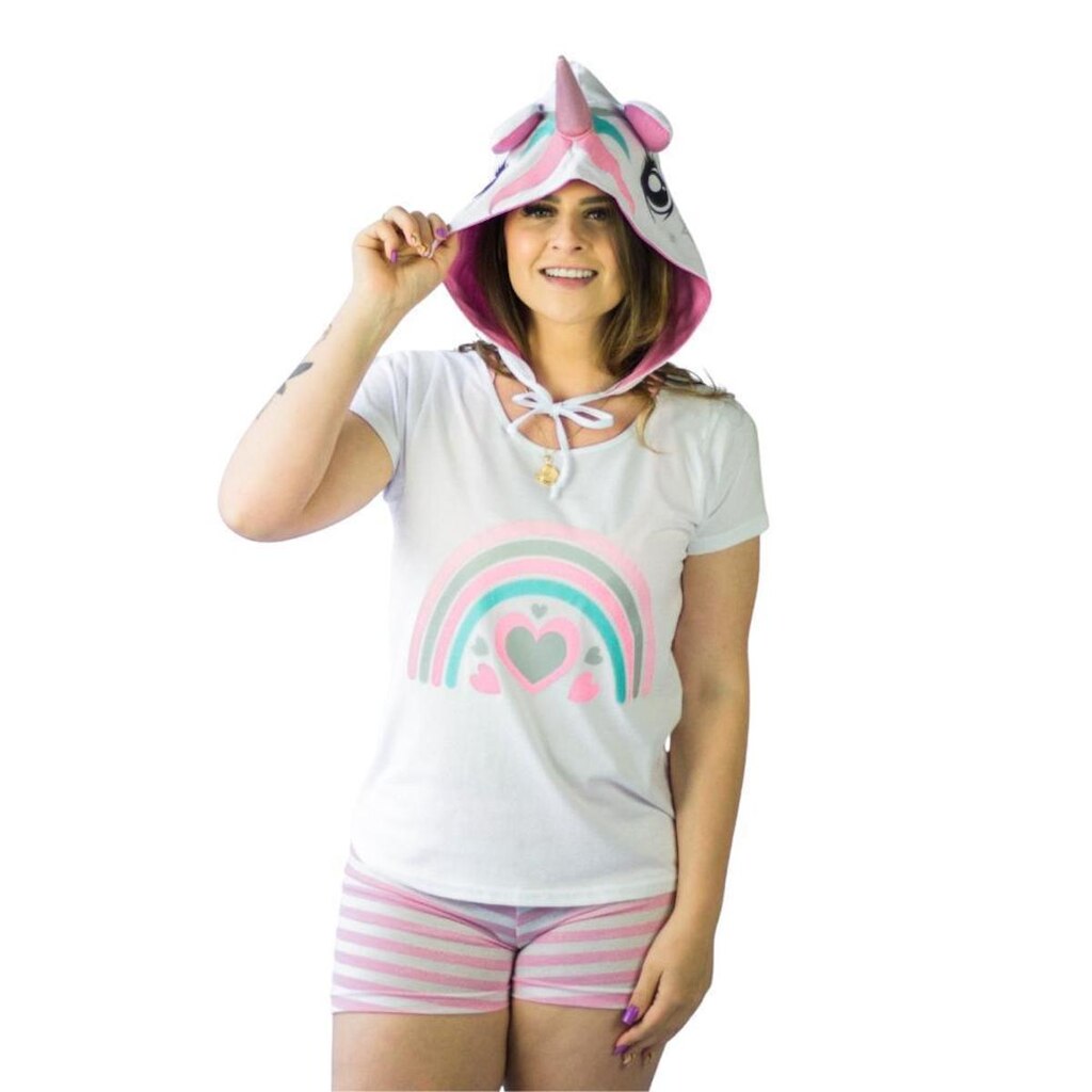 PIJAMA FEMININO ADULTO VERAO CONJUNTO
