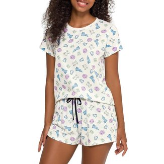 Pijama Feminino Curto Espaço Pijama 4010243